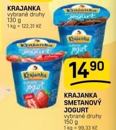 Jogurt smetanový ochucený Krajanka
