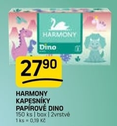 Kapesníčky papírové 2vrstvé dětské Kids Harmony - box