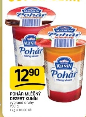 Mléčný Pohár Mlékárna Kunín