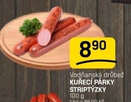 Párky kuřecí striptýzky Vodňanské kuře