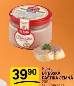 Paštika bítešská jemná Sláma
