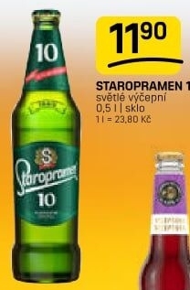 Pivo světlé výčepní 10° Staropramen