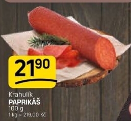Salám Paprikáš Krahulík