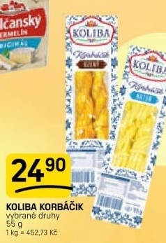 Sýr korbáčik Koliba Bystřice pod Hostýnem