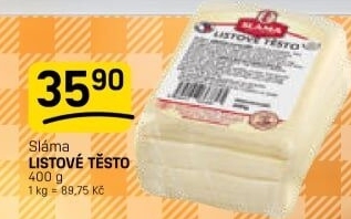 Těsto listové Sláma