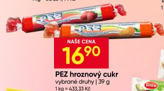 Bonbony z hroznového cukru PEZ
