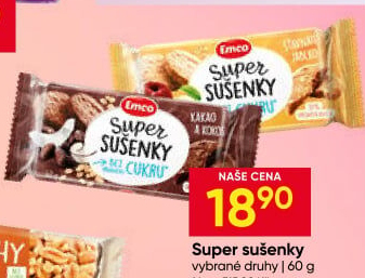 Ovesné sušenky Super bez cukru Emco