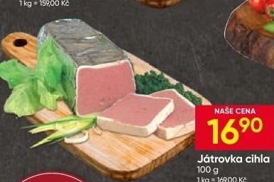 Paštika játrová cihla