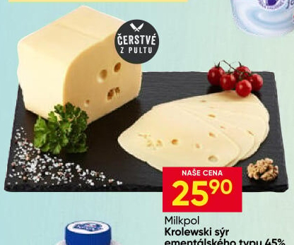 Sýr ementálského typu 45% Krolewski Milkpol