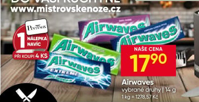 Žvýkačky Airwaves