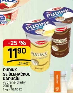 Dezert pudink Kapucín