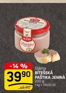 Paštika bítešská jemná Sláma
