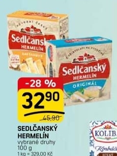 Sýr Hermelín Sedlčanský