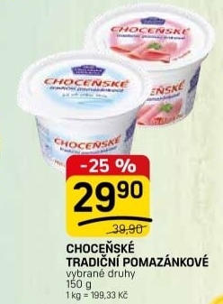 Tradiční pomazánkové Choceňské
