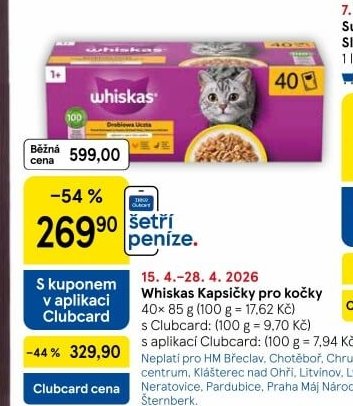 Whiskas Kapsičky pro kočky