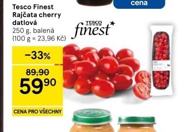 Tesco Finest Rajčata cherry datlová