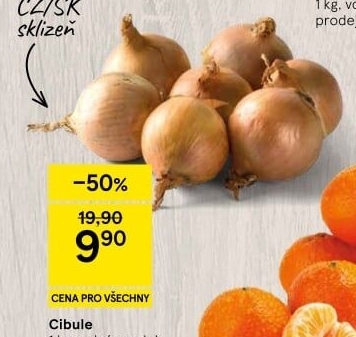 Cibule kuchyňská žlutá