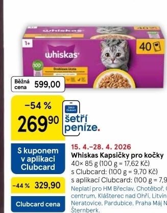 Kapsičky pro kočky Whiskas