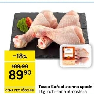 Kuřecí stehna Tesco