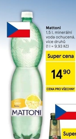 Ochucená voda Mattoni