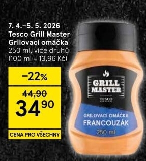 Omáčka grilovací Grill Master Tesco
