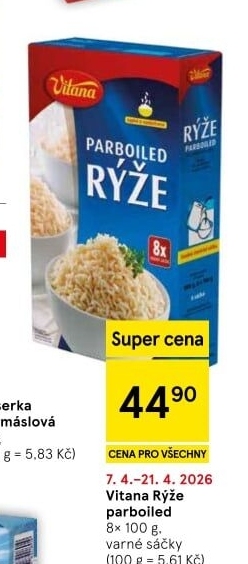 Rýže parboiled Vitana