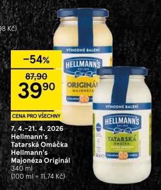 Tatarská omáčka Hellmann'