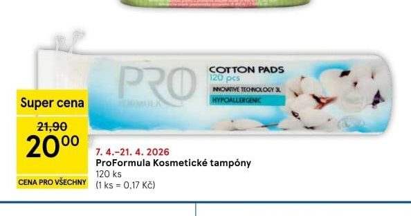 ProFormula Kosmetické tampony