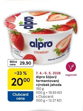 Alpro Sójový fermentovaný výrobek jahoda