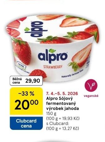 Alpro Sójový fermentovaný výrobek jahoda