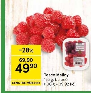Maliny Tesco