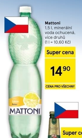 Ochucená voda Mattoni