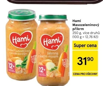 Příkrm masozeleninový Hami