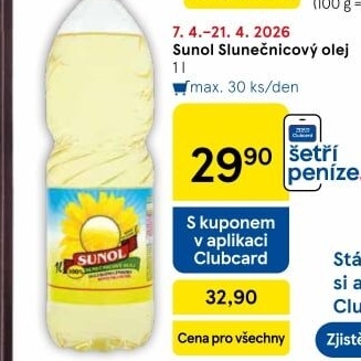 Slunečnicový olej Sunol