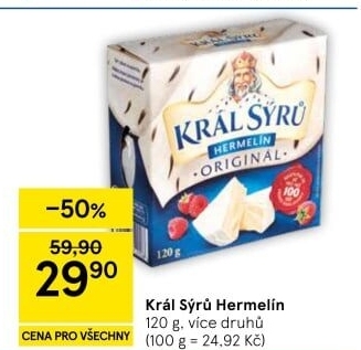 Sýr Hermelín Král sýrů