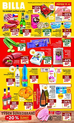 akční leták BILLA 15.4.2026-21.4.2026