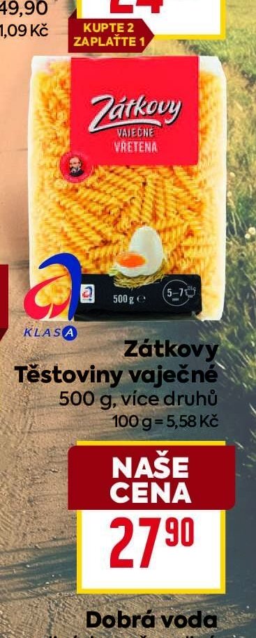 Zátkovy Těstoviny vaječné
