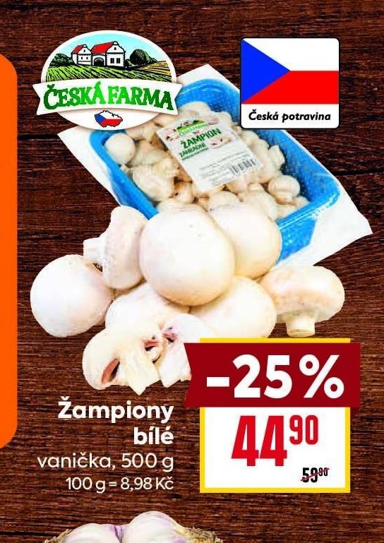 Žampiony bílé