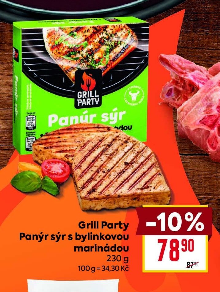 Grill Party Panýr sýr s bylinkovou marinádou
