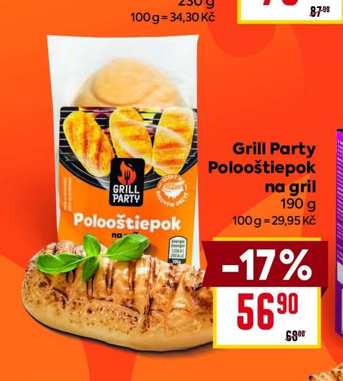 Grill Party Polooštiepok na gril