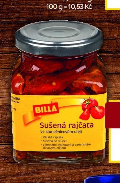BILLA Sušená rajčata