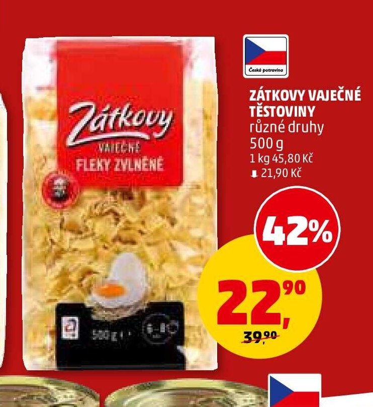 Zátkovy vaječné těstoviny