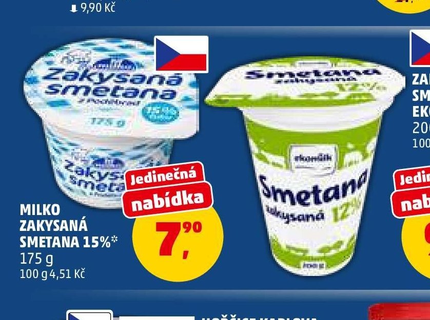 Milko Zakysaná smetana 15%