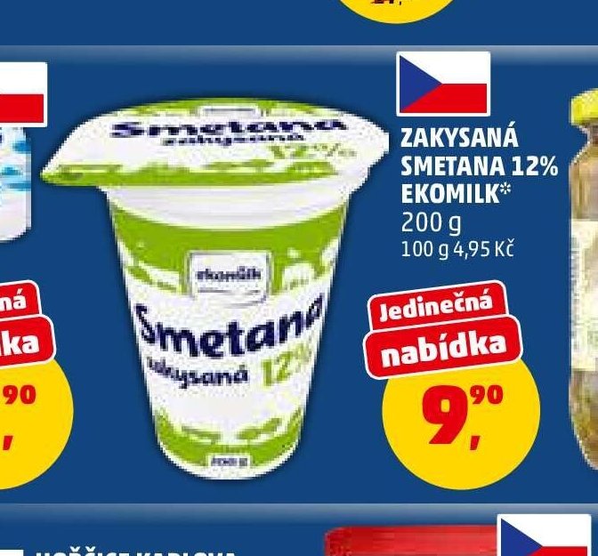 Zakysaná smetana 12% Ekomilk