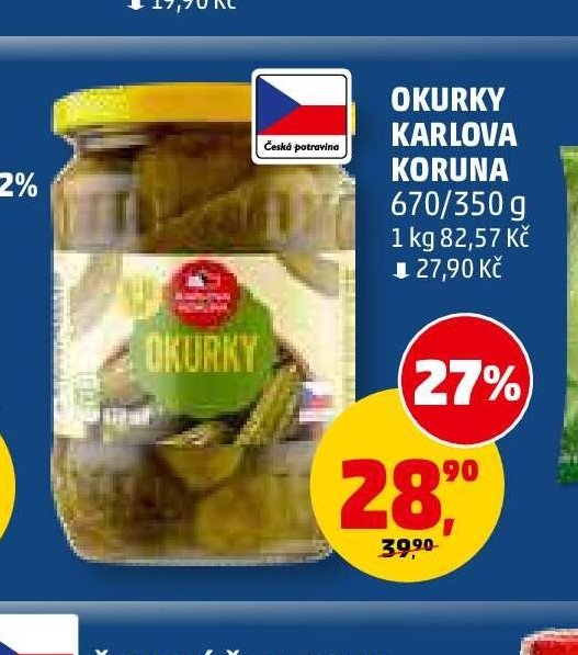 Okurky Karlova Koruna