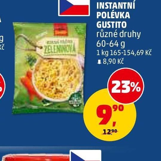 Instantní polévka Gustito