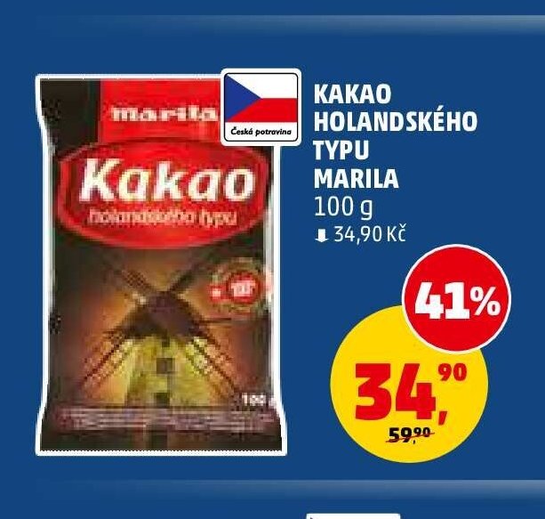 Kakao holandského typu Marila