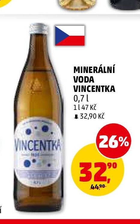 Minerální voda Vincentka