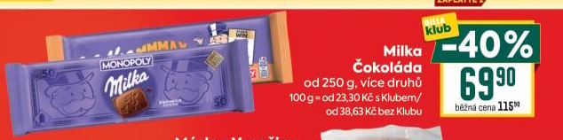 Čokoláda Milka