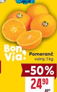 Pomeranče Billa Bonvia